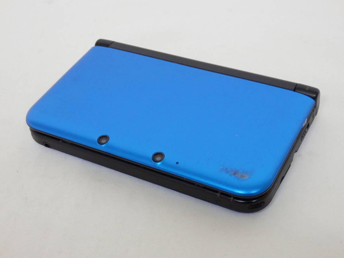 055C979K◆Nintendo 3DS LL ブルー×ブラック 本体のみ ニンテンドー 中古 動作OK ※タッチペン欠品_画像4