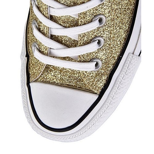 コンバース オールスター 100 グリッター オックス 23.5cm US4.5 定価9350円 ゴールド CONVERSE ALL STAR 100 GLITTER OX_画像6