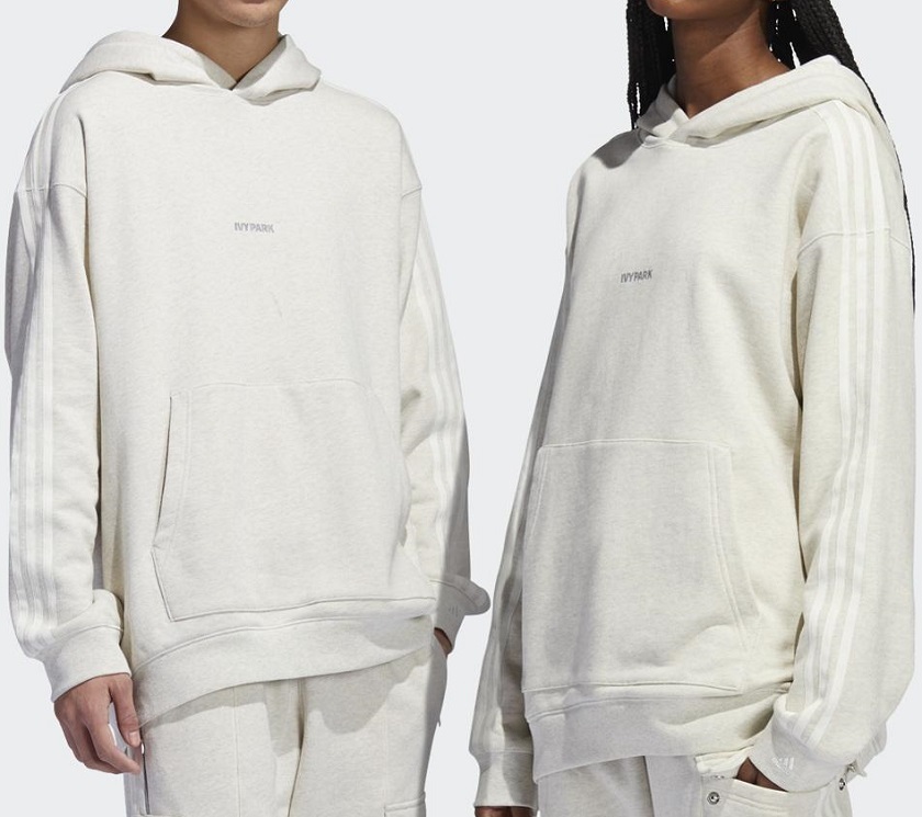 アディダス アイビーパーク オーバーサイズフーディ O(LL)サイズ 定価13200円 クリーム IVY PARK ユニセックス フレンチテリースウェット_画像1