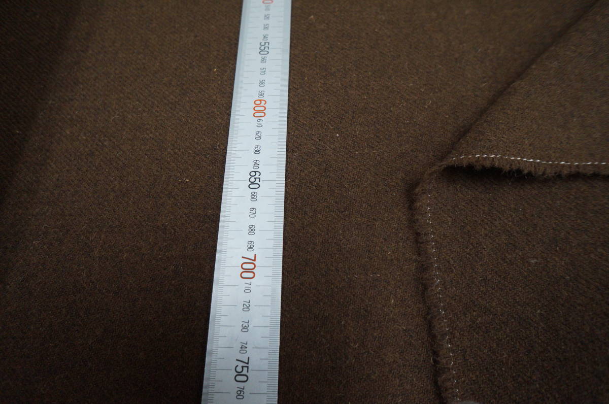 NO375-5 BRITISH WOOL TWEED ウール１００生地　ブラウン　５ｍ_画像3