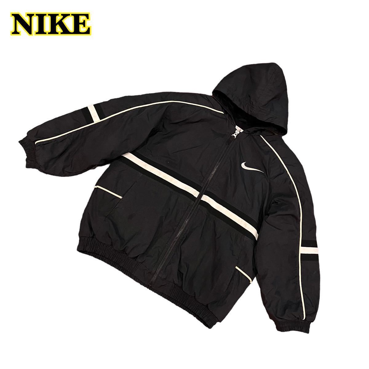 NIKE Nike с хлопком нейлон жакет Zip Parker вышивка Kids M размер [AY1455]