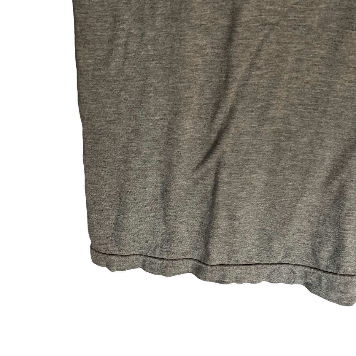 adidas アディダス　半袖Tシャツ　プリントTシャツ　グレー　メンズ　Lサイズ　【AY1484】_画像6