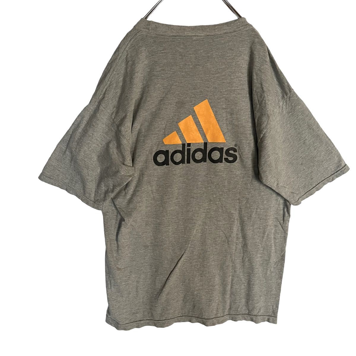 adidas アディダス　半袖Tシャツ　プリントTシャツ　グレー　メンズ　Lサイズ　【AY1484】_画像7