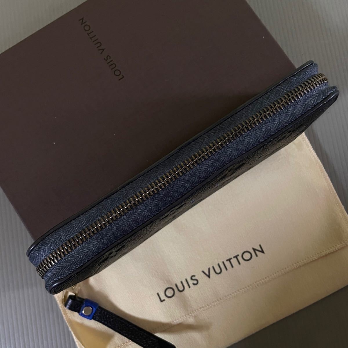 1円〜美品 LOUIS VUITTON ルイヴィトン アンプラント モノグラム 正規品 ラウンドファスナー長財布 ジッピーウォレット ブラック TN0116_画像4