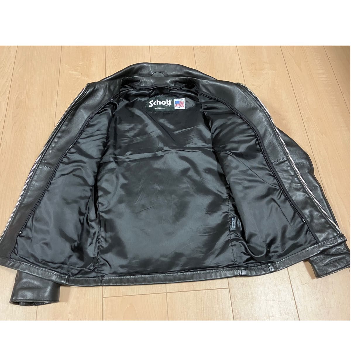 美品 Schott ショット 643 サイズ34 シングル ライダース 美品 Schott ショット 643 サイズ34 シングル ライダース