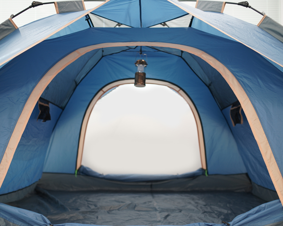 【処分特価】１円～　ワンタッチテント キャンプテント 3-4人用 ２層構造 設営簡単 コンパクト 耐水圧2000mm ドーム型 RS52_画像7