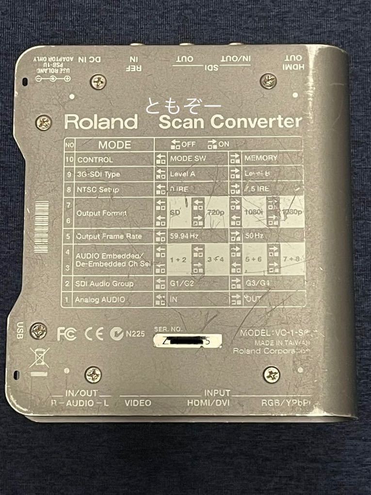 Roland VC1SC 中古　動作確認済　スキャンコンバーター　ローランド VC-1-SC カナレHDMIケーブル付属_傷があります