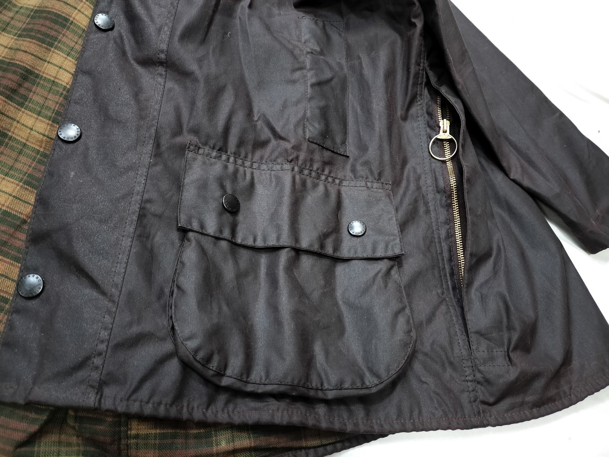 90s デッドストック　Barbour　beaufort c44 ラスティック　ブラウン　バブアー　ビューフォート_画像7