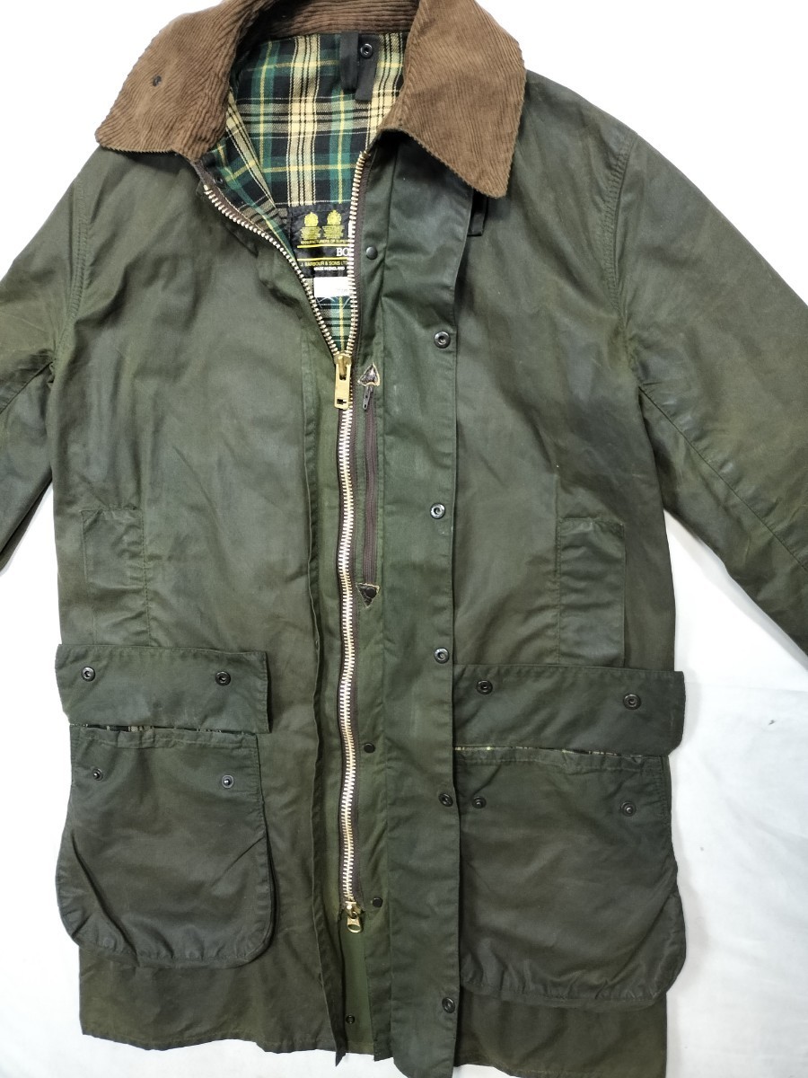 80s Barbour BORDER c36 バブアー ボーダー ミント オイルド 80s Barbour BORDER c36 バブアー ボーダー ミント オイルド