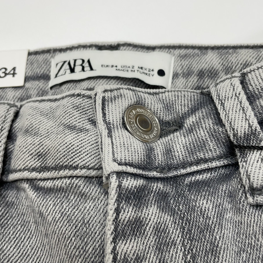 未使用品 ZARA パールグレー スキニーデニムパンツ ジーンズ レディース タグ カジュアル ボトム 通勤 大人可愛い ジーパン デイリー ザラ_画像7