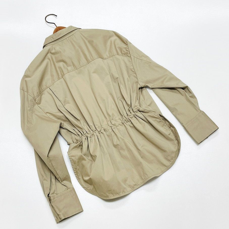 XS/ ZARA ベージュ ジッパー長袖シャツ レディース カジュアル XS/ ZARA ベージュ ジッパー長袖シャツ レディース カジュアル