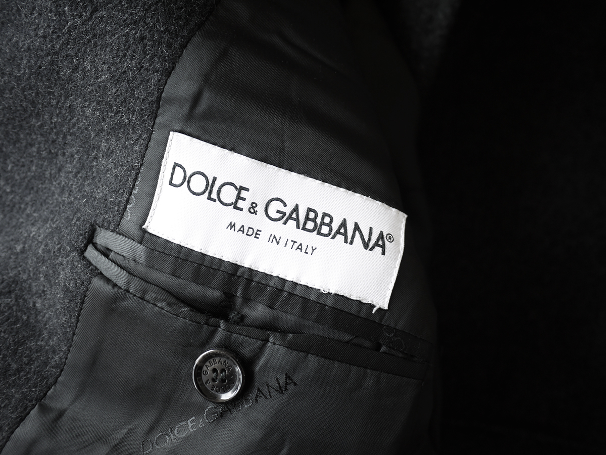 正規品 最高級 ドルチェ＆ガッバーナ Dolce & Gabbana ウールメルトン チェスターコート ジャケット ライダースブルゾン_画像7