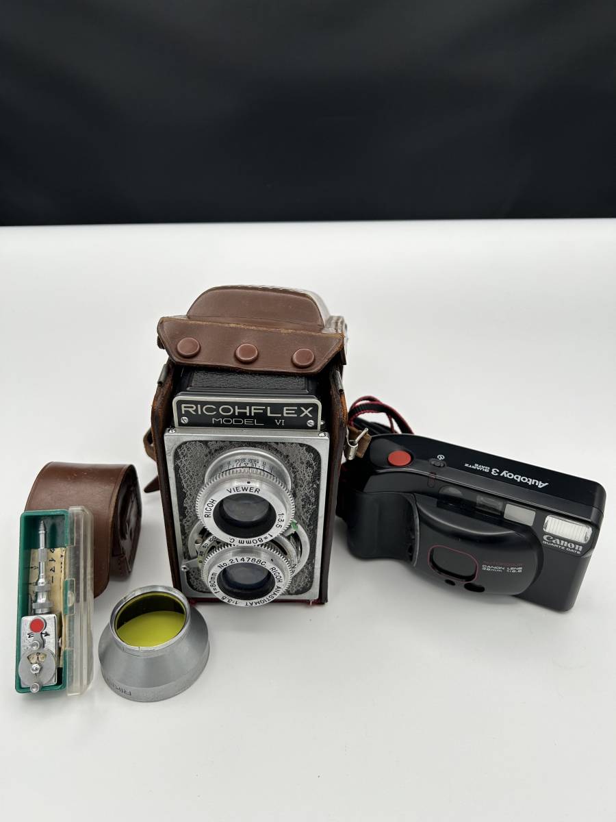 ♪♪＃3055 RICOHFLEX リコーフレックス IV 二眼レフ 　CANON キャノン　オートボーイ3　2点セット♪♪_画像9