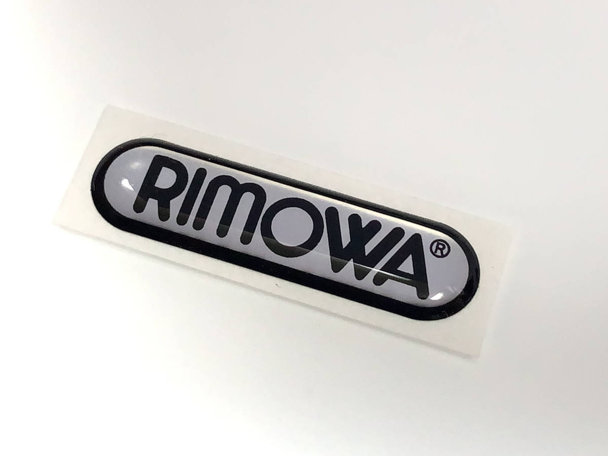 RIMOWA 横幅33mm ロゴシール シルバー・ブラック （LOGO33PC-SI/BK）_画像4