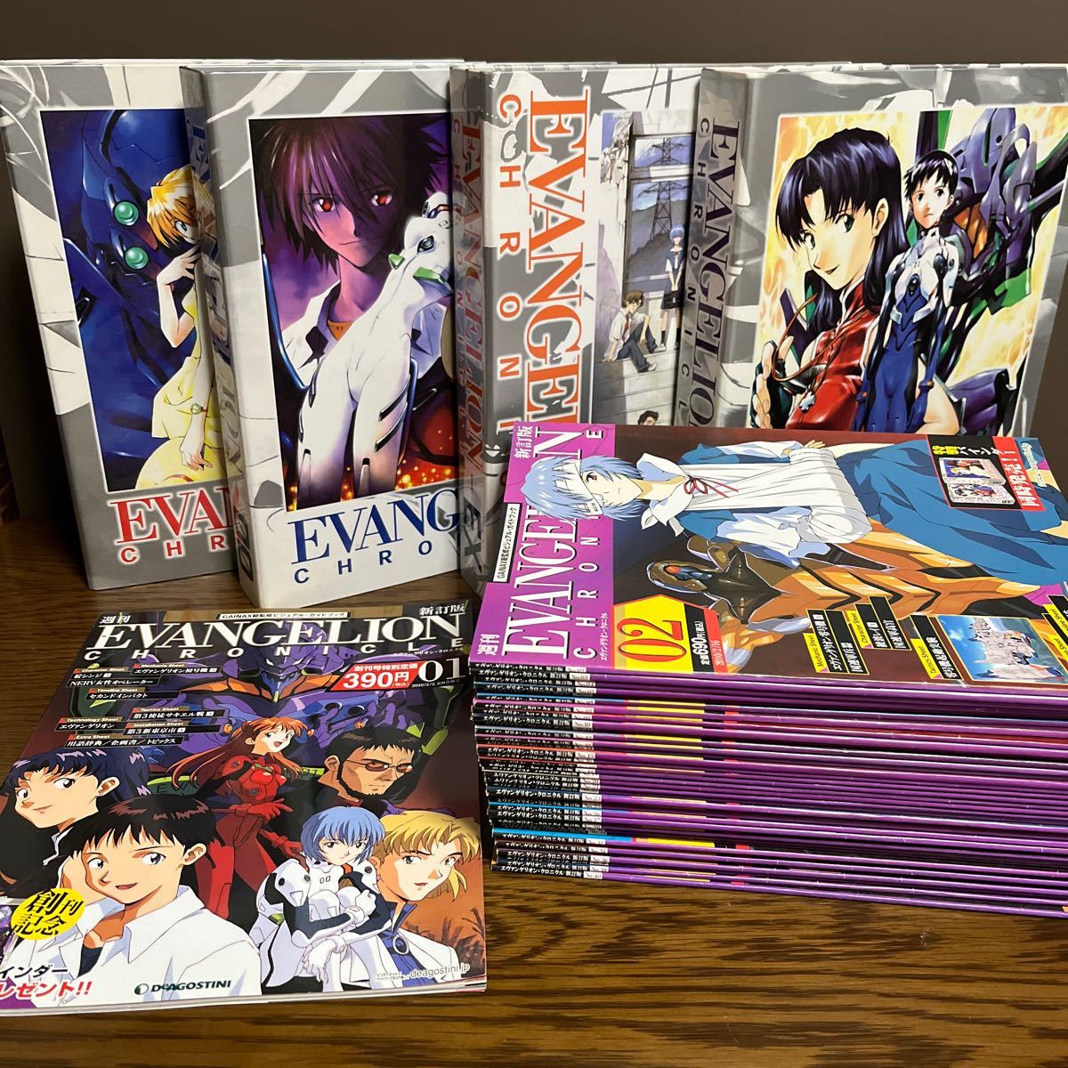 訳あり　ディアゴスティーニ エヴァンゲリオン クロニクル 週刊雑誌 バインダー NERV アニメ ガイドブック シリーズ 創刊号 綾波レイ_画像1