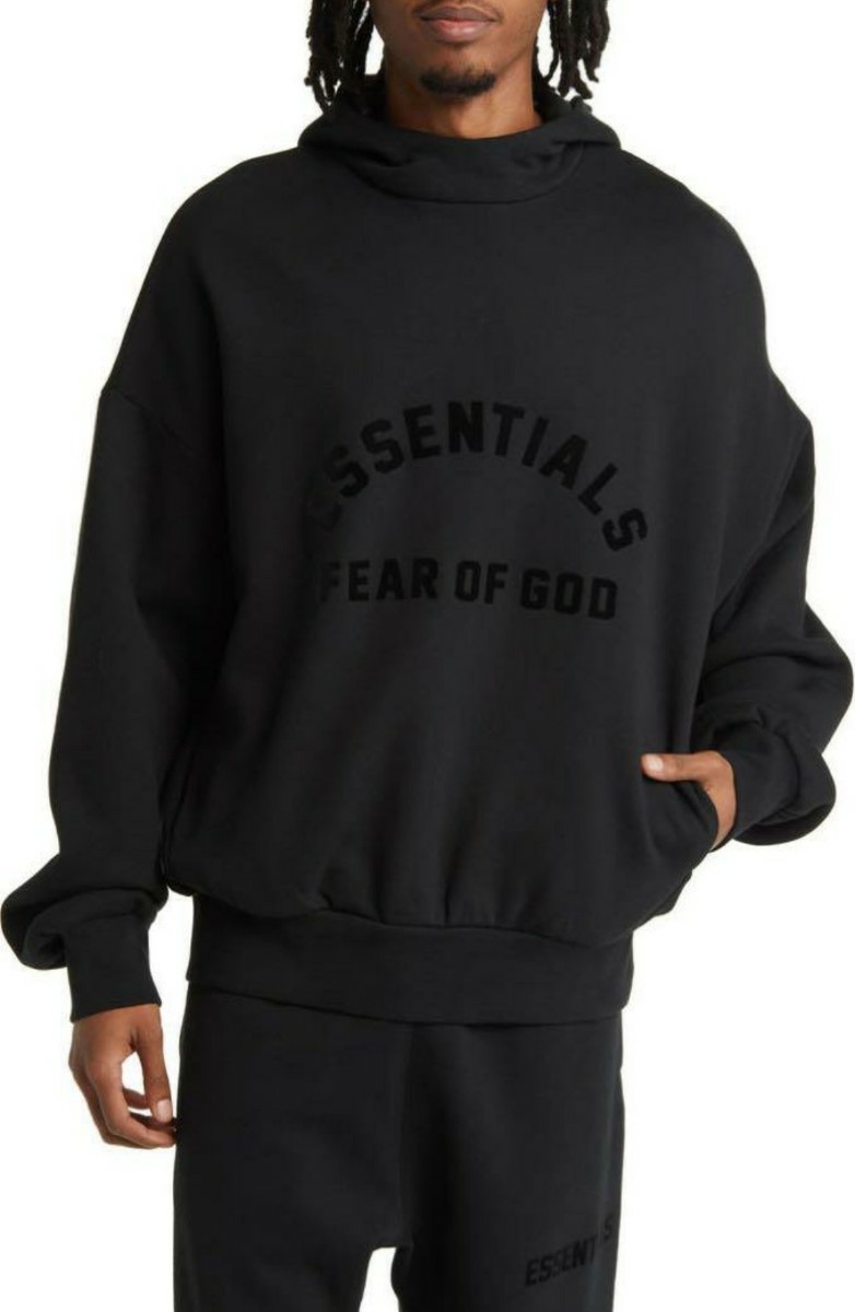 新品　未使用品　正規品　FOG ESSENTIALS 黒　FEAR OF GOD フォグ　エッセンシャルズ　エフオージー　 フーディー　パーカー　S size JET