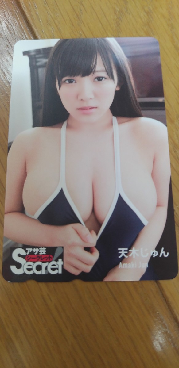 天木じゅん　②テレホンカード　アサ芸secret_画像1