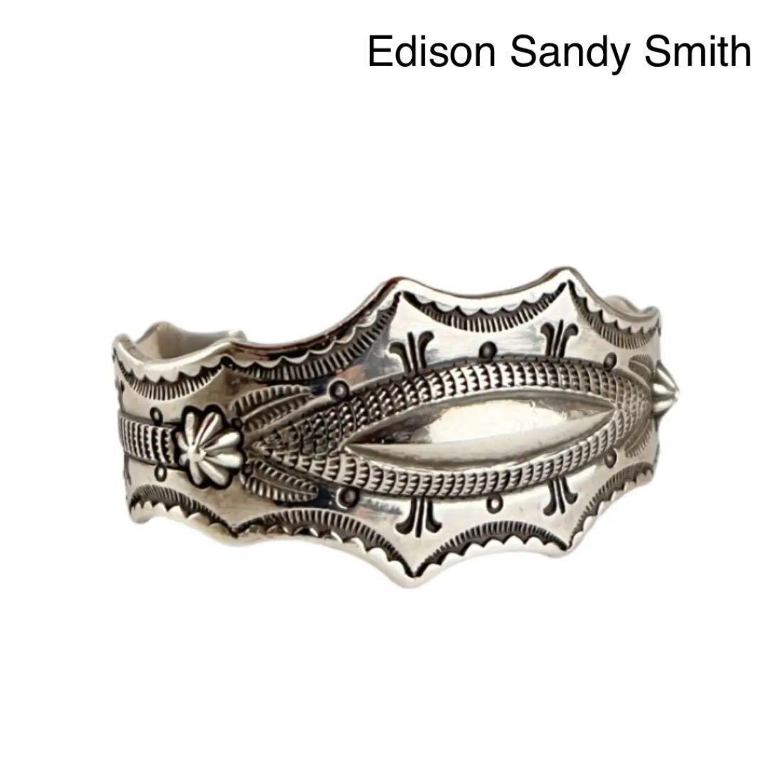 Edison Sandy Smith エディソンサンディスミス ブレスレット バングル ナバホ族 ネイティブアメリカン