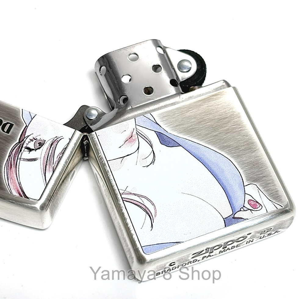 ZIPPO MOE GIRL セクシー パープル シルバー ジッポー ライター_画像2