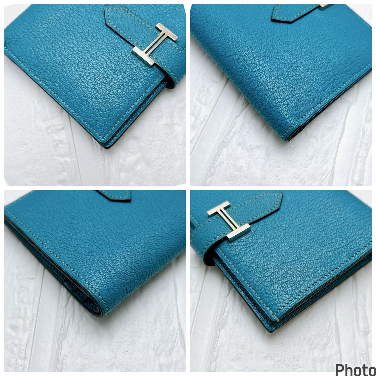 HERMES エルメス 折り財布 ベアンコンパクト ブルージーン HERMES エルメス 折り財布 ベアンコンパクト ブルージーン