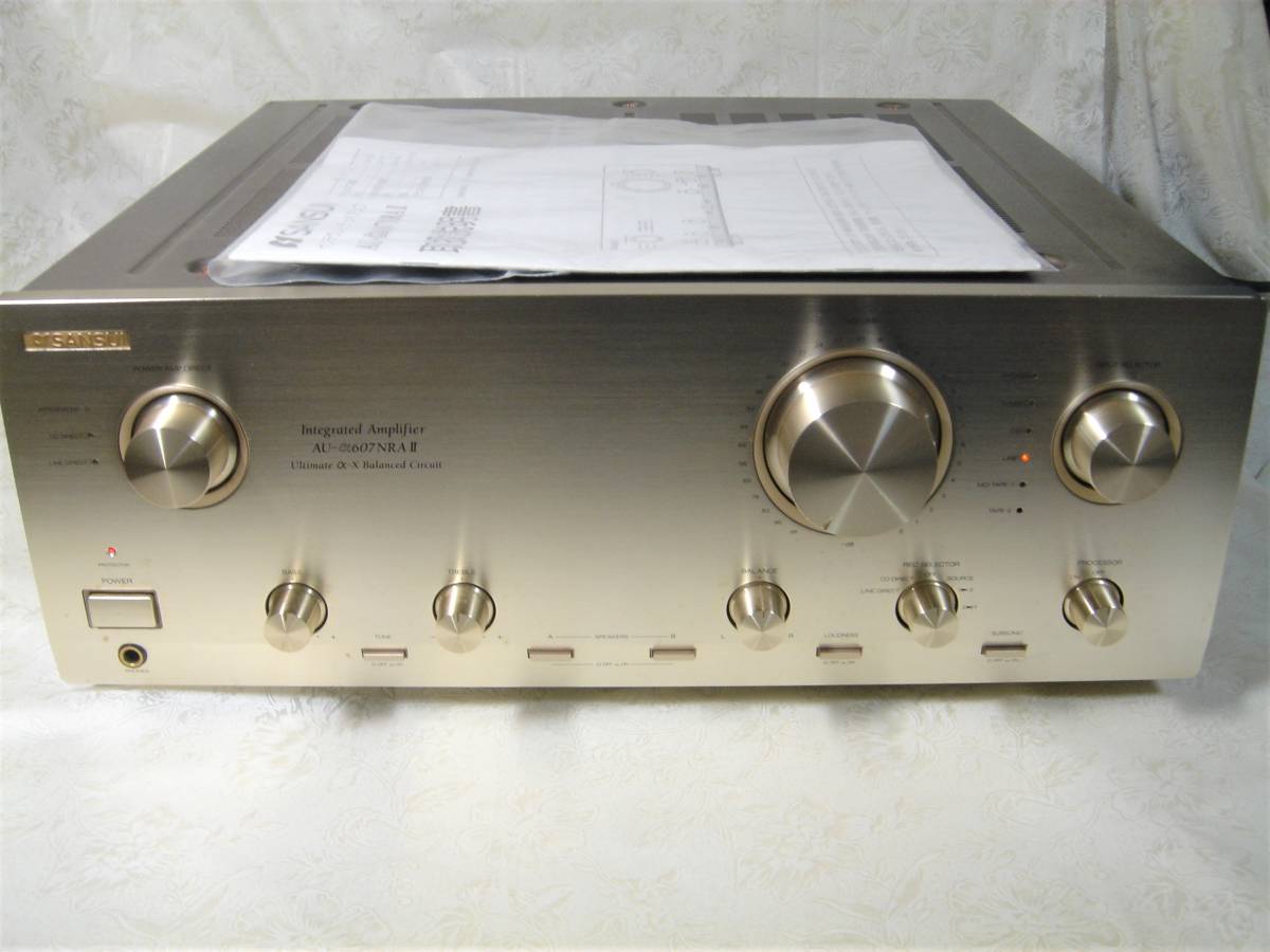 Sansui SANSUI集成放大器AU - α607NRA II操作項目 原文:サンスイ SANSUI インテグレーテッドアンプ AU-α607NRAⅡ 動作品