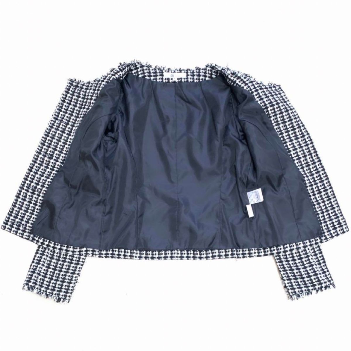 PINKY&DIANNE 美品 ツイード スカート スーツ フォーマル セットアップ セレモニー コサージュ 40 L P&D