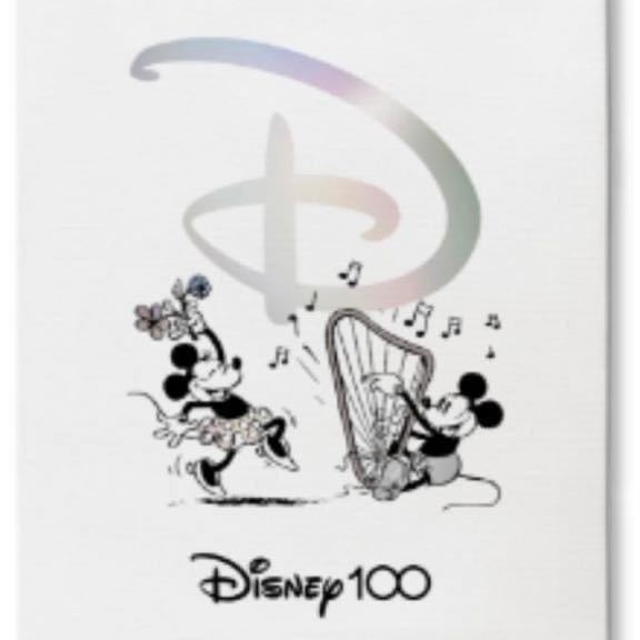 在庫2 Happyくじ　Disney100　キャンバスアート　④ ミッキーマウス　ミニーマウス_画像1