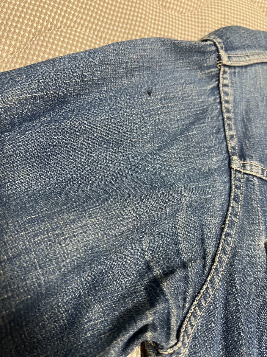 40s 50s リーバイス LEVI'S shorthorn ショートホーン ウエスタン シャツ ダイアゴナル デニム ビンテージ ヴィンテージ 501XX 506XX 大戦 _画像4