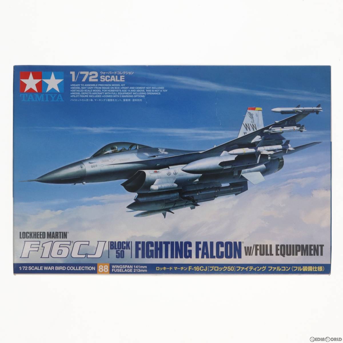 【中古】[PTM]ウォーバードコレクション 1/72 ロッキード マーチン F-16CJ (ブロック50) ファイティング ファルコン(フル装備仕様) プラモ_画像1