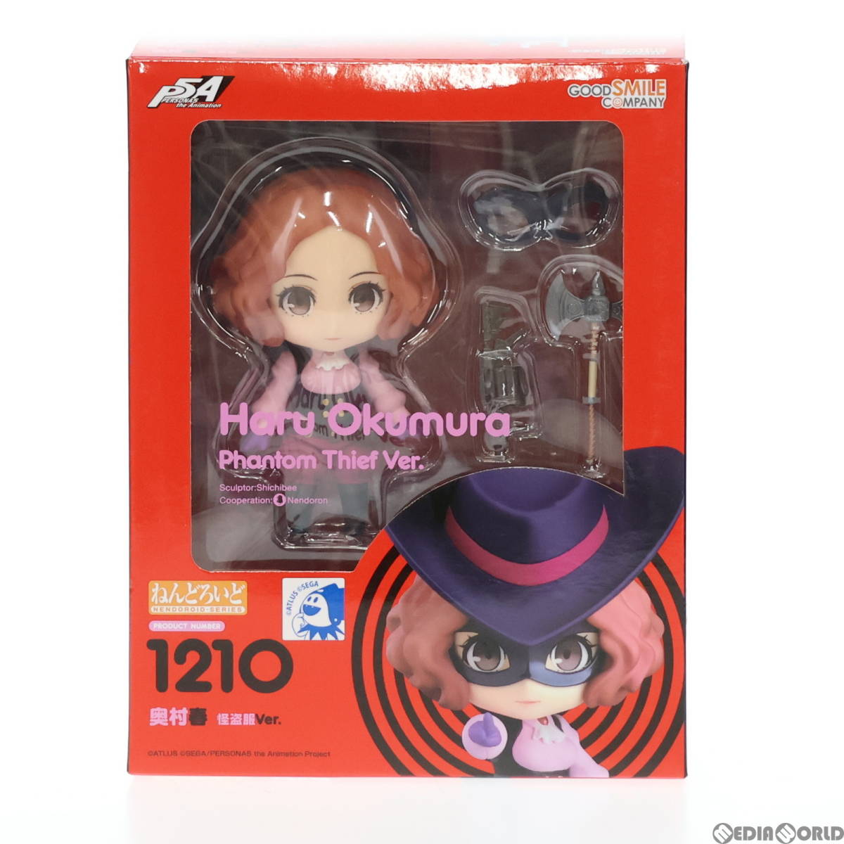 【中古】[FIG]ねんどろいど 1210 奥村春(おくむらはる) 怪盗服Ver. PERSONA5 the Animation(ペルソナ5 ジ アニメーション) 完成品 可動フィ