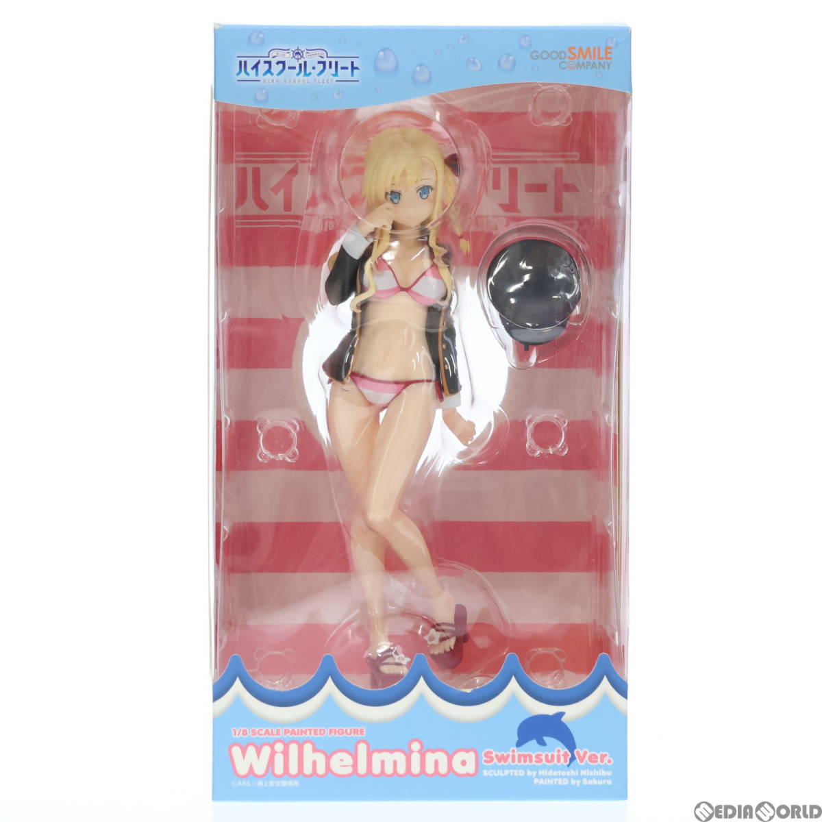 【中古】[FIG]ヴィルヘルミーナ 水着Ver. ハイスクール・フリート 1/8 完成品 フィギュア グッドスマイルカンパニー(61067383)_画像1