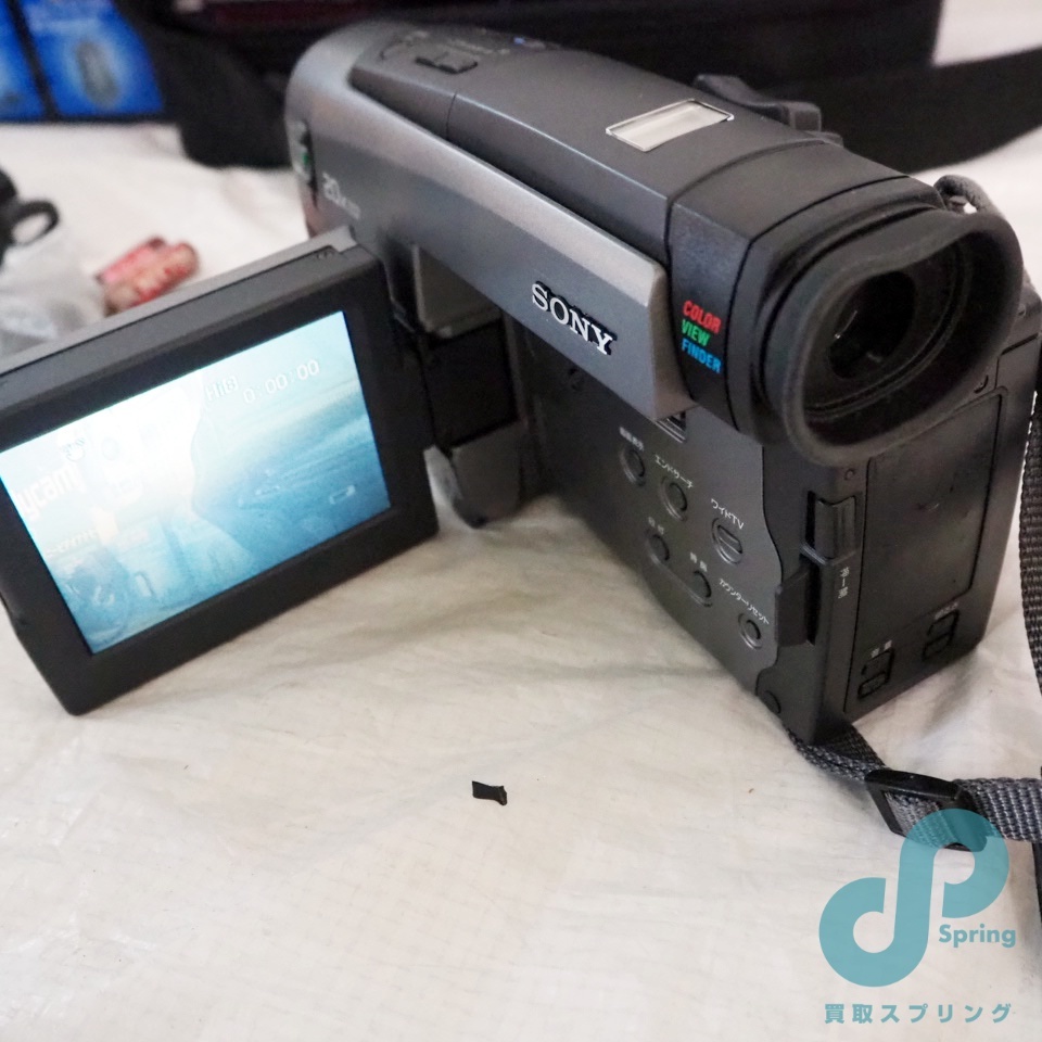SONY ハンディカム ビデオカメラ スターターキット 予備バッテリーあり CCD-TRV90_画像2