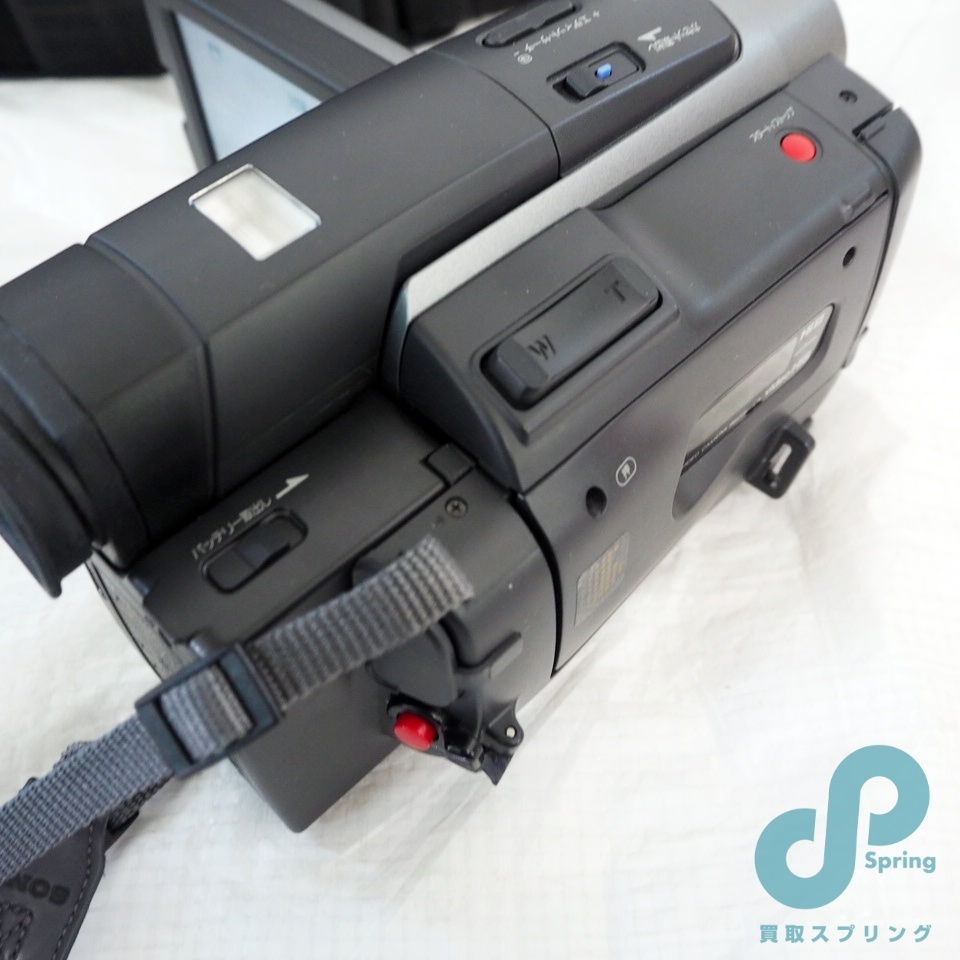 SONY ハンディカム ビデオカメラ スターターキット 予備バッテリーあり CCD-TRV90_画像3