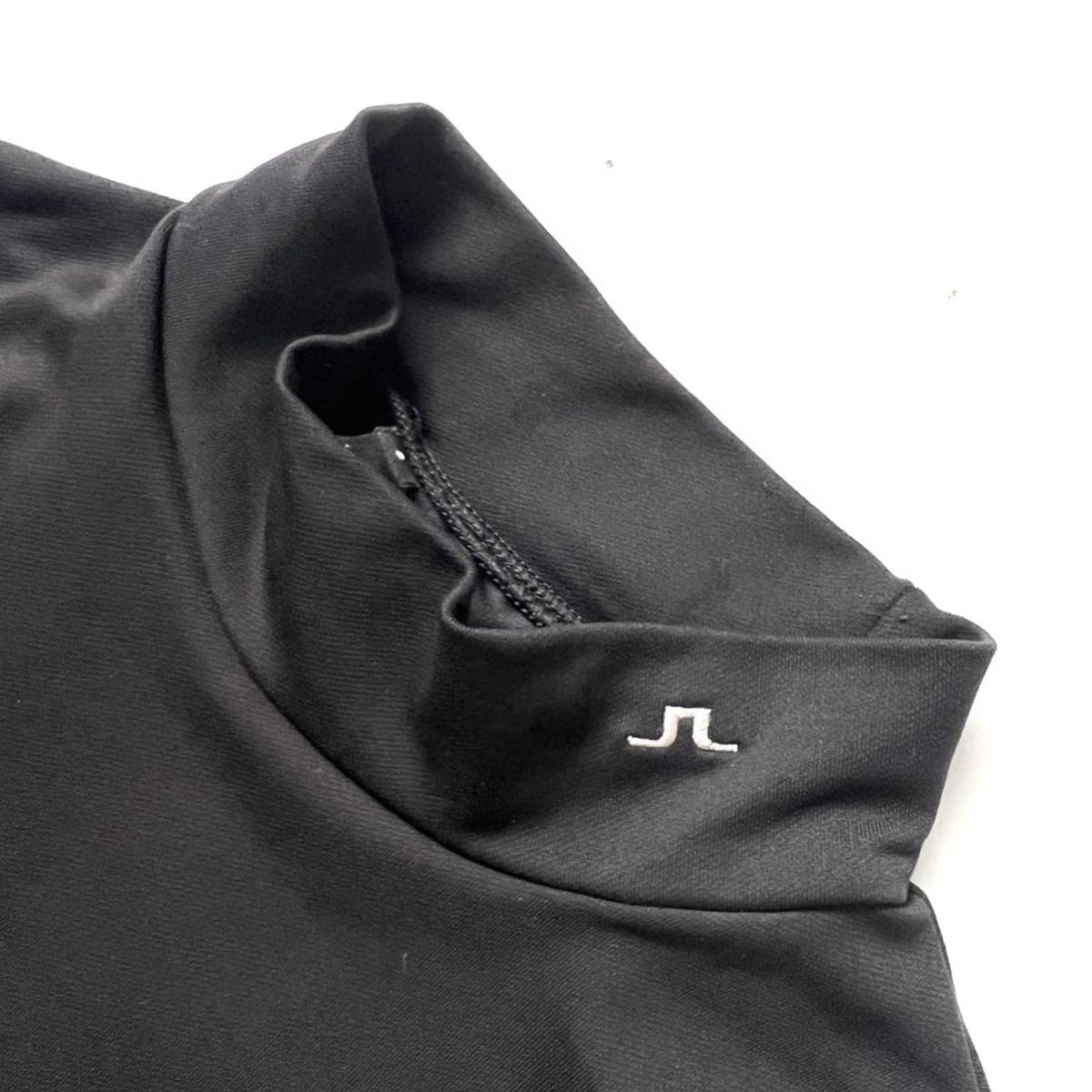 【送料無料】J.LINDEBERG ジェイリンドバーグ　モックネック　カットソー　シャツ　黒　ブラック　ハイネック　メンズ　ゴルフ　GOLF