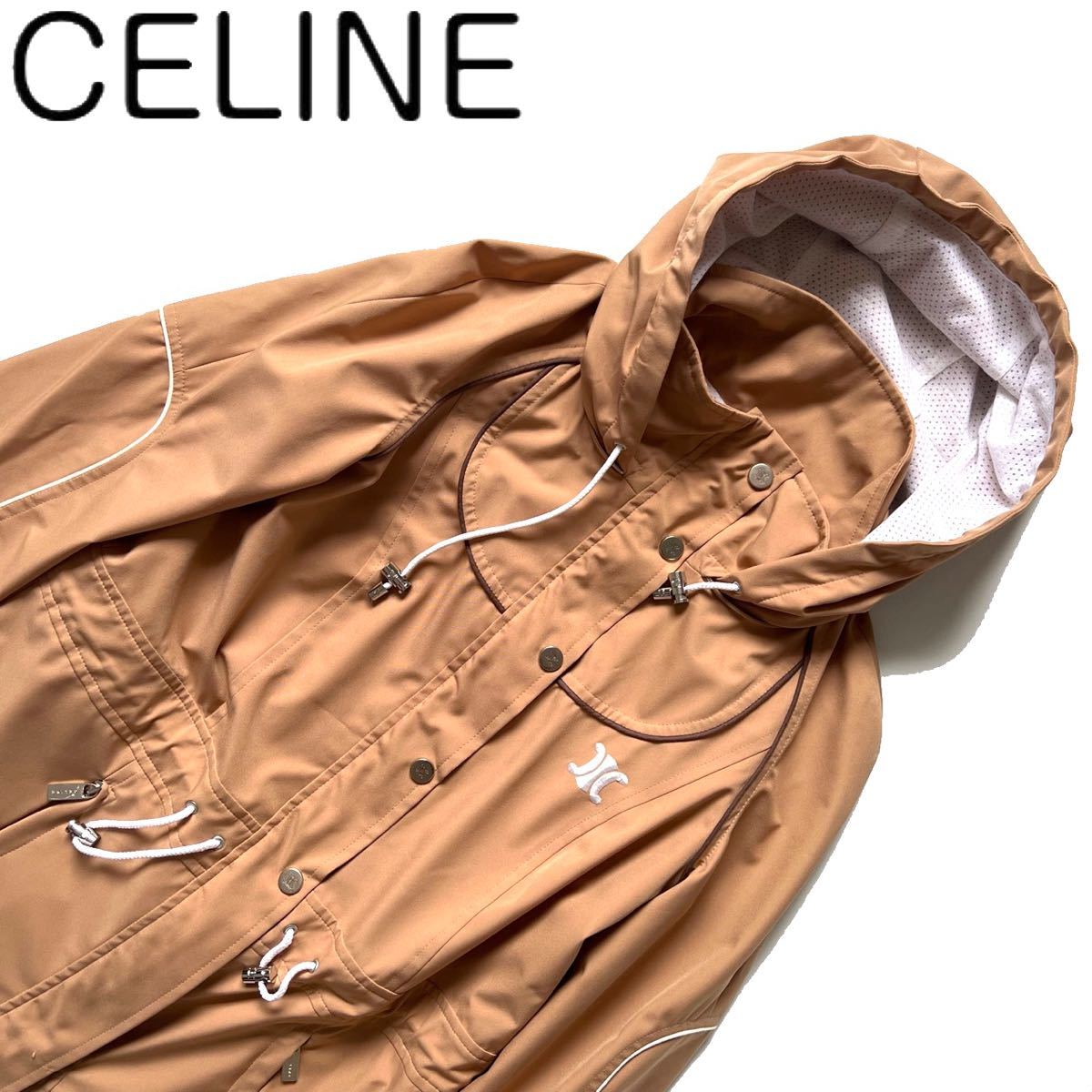 [Бесплатная доставка] Celine Sereg Trionf Вышивка Двор Нейлоновая куртка Blouson Ladies Logo Logo 36 S Food