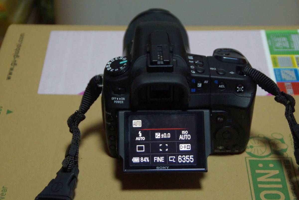 SONY α350 DSLR-A350　 レンズ DT3.5-5.6/18-70mm　DT4-5.6/55-200mm　SAM　バッテリー2個　CFカード32GB_画像3