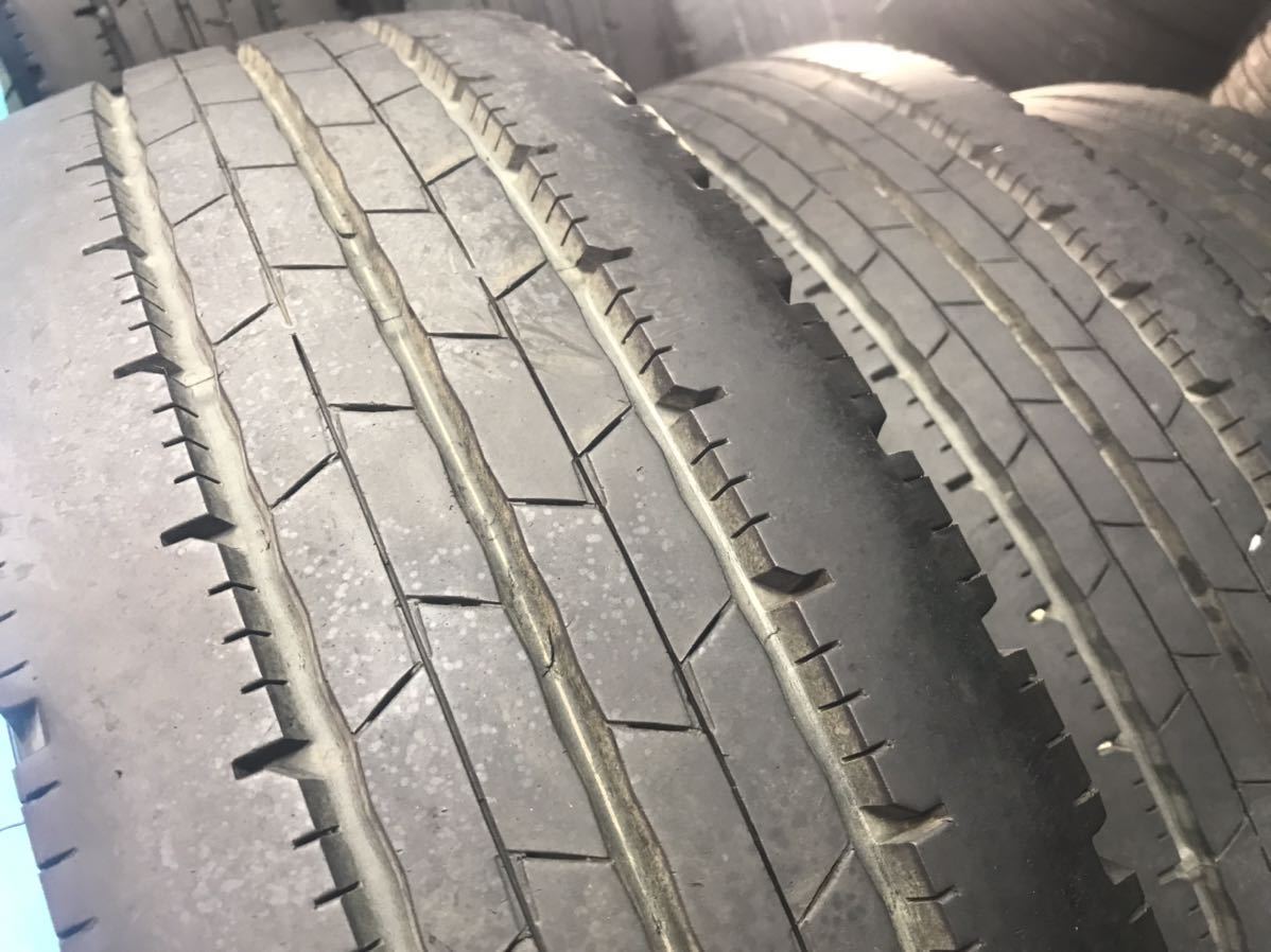 9t-86) 215/70R17.5 DUNLOP Enasave SPLT50 7-8分山トヨタ コースター 日野リエッセII TOPY製 DF2B 6.0J PCD203.2 5穴_画像5