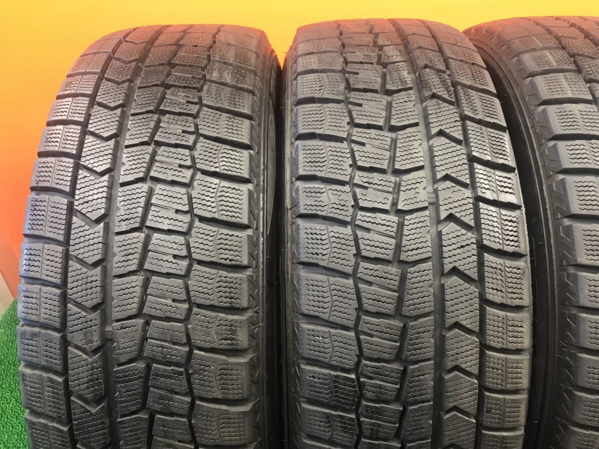 5t-62)冬 215/60R17 DUNLOP Winter Maxx WM02 8.5分山 7J+50 PCD114.3 5穴 エスティマ オデッセイ等_画像4