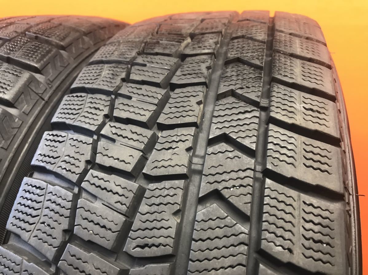 5t-62)冬 215/60R17 DUNLOP Winter Maxx WM02 8.5分山 7J+50 PCD114.3 5穴 エスティマ オデッセイ等_画像9