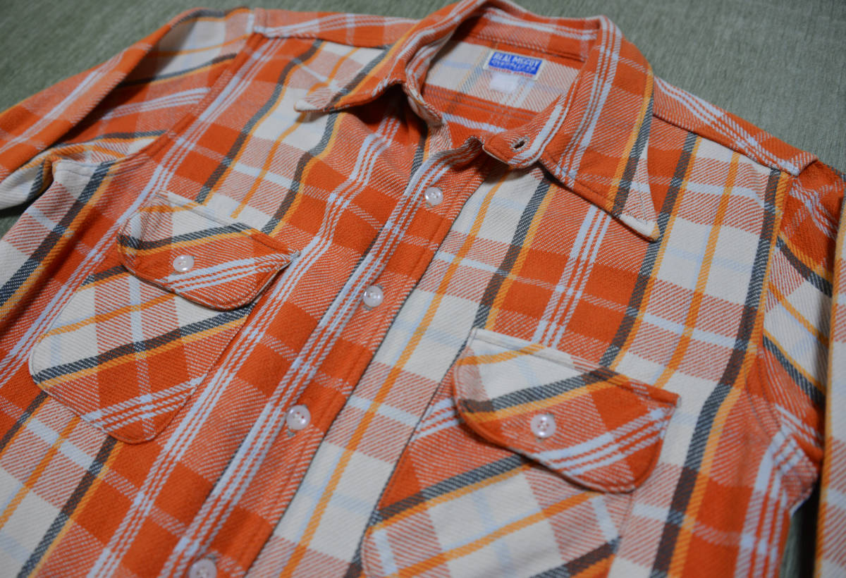 【リアルマッコイズ】フランネルワークシャツ MS6103 REAL McCOY’S OVERALLS CHECK FLANNEL WORK SHIRTS 送料無料_画像3