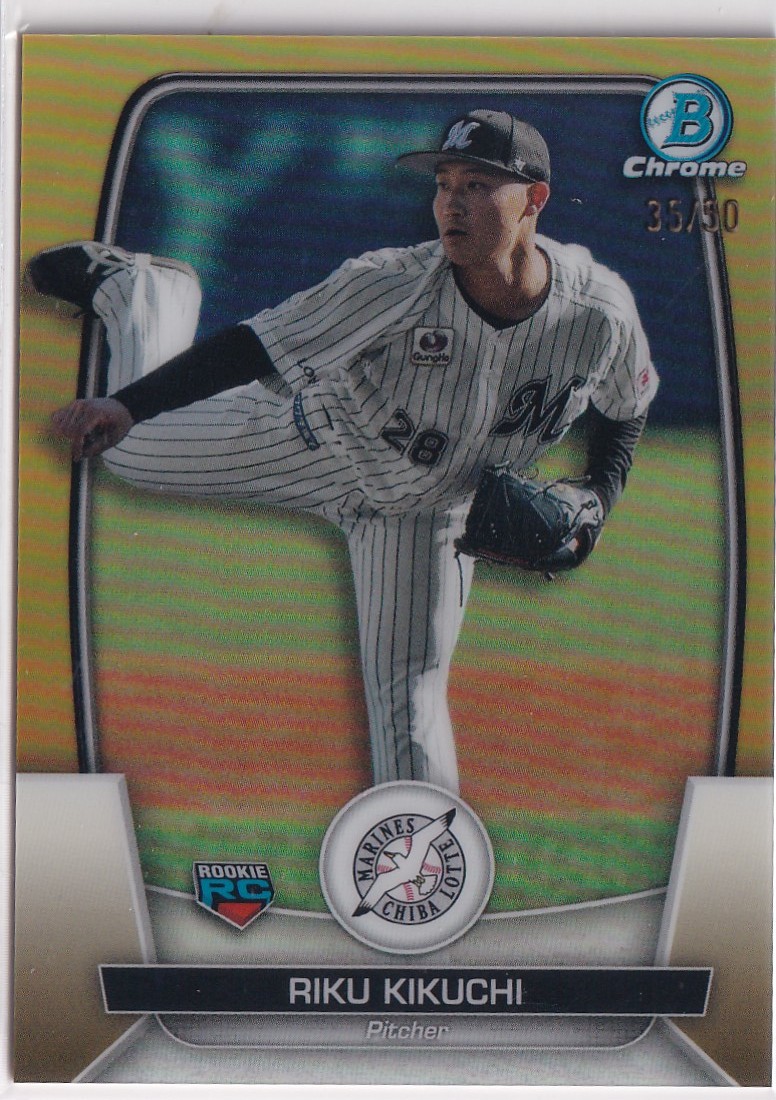 卸し売り購入 GOLD プロ野球 NPB CHROME BOWMAN 菊地吏玖 TOPPS 2023