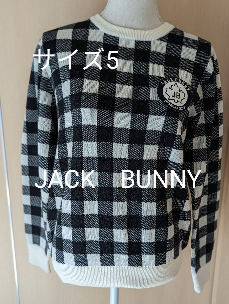 JACK　BUNNY ジャックバニー　メンズ　セーター　ブラック　サイズ5 Yahoo!フリマ（旧）