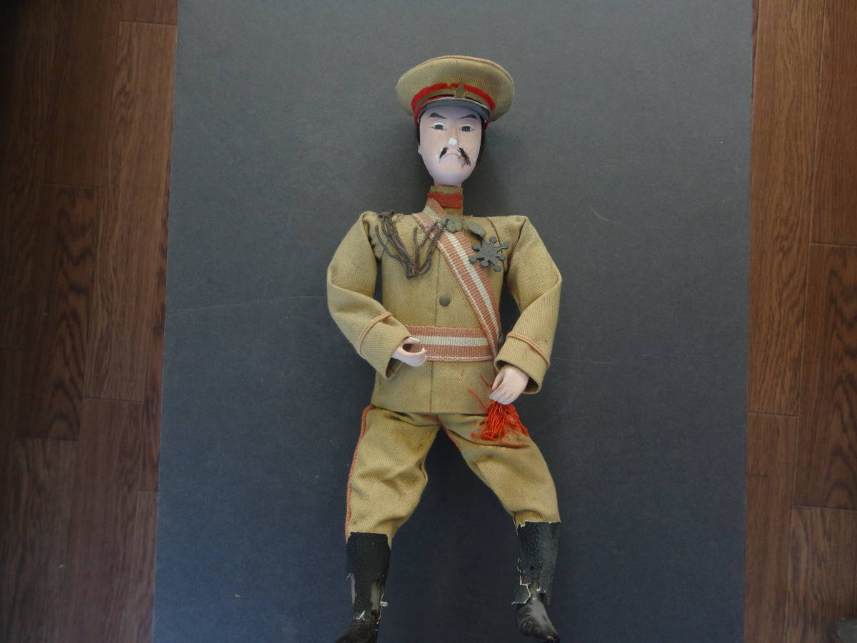 旧家蔵出し品：日本人形　旧日本軍兵隊　アンティーク　時代物_画像7