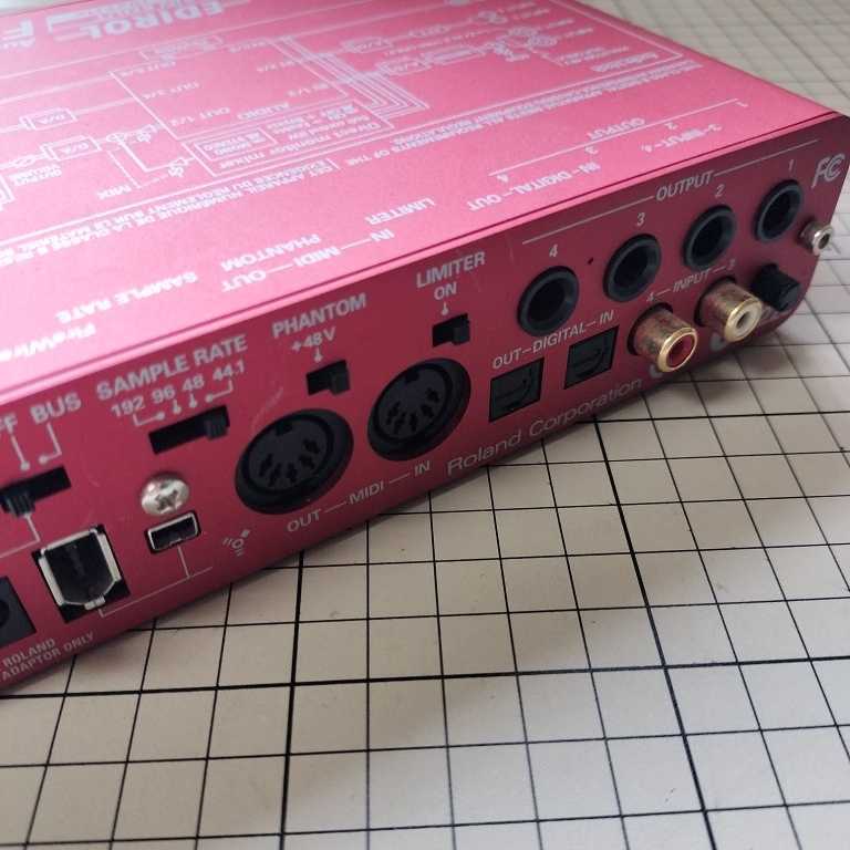 ● 家電 Roland Audio Capture FA-66 オーディオインターフェース EDROL FireWire ローランド 通電確認のみ_画像5