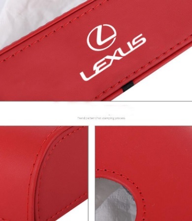 レクサスLEXUS ロゴ入り ティッシュペーパーケース ティッシュボックス 車内用 インテリア BOX 各車種汎用 2色を選択_画像4