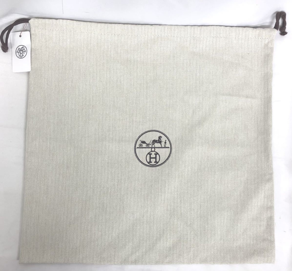 エルメス　HERMES 布地 保存袋 巾着袋 布袋　バーキン サイズ約46×44cm_画像1