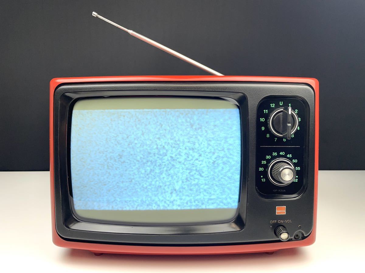 【SHARP】1977年式 10P-K2UA トランジスタ 白黒 テレビ レトロ 昭和 シャープ（20231112D）_画像2
