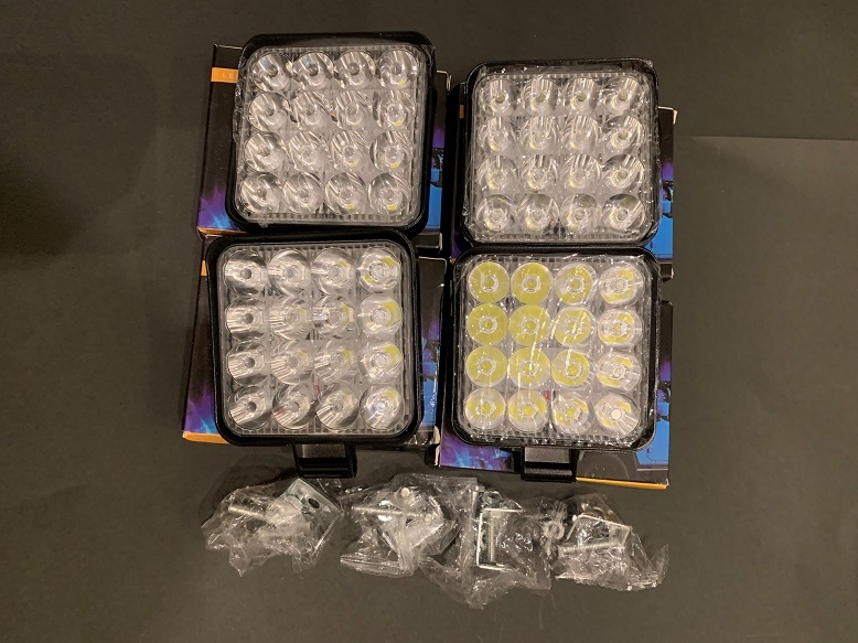 LED ワークライト 作業灯 4台セット 48W 投光器 屋外照明 車載ライト 作業照明 トラック 荷台 照明 キャンプ アウトドア 照明 防水 IP67_画像8