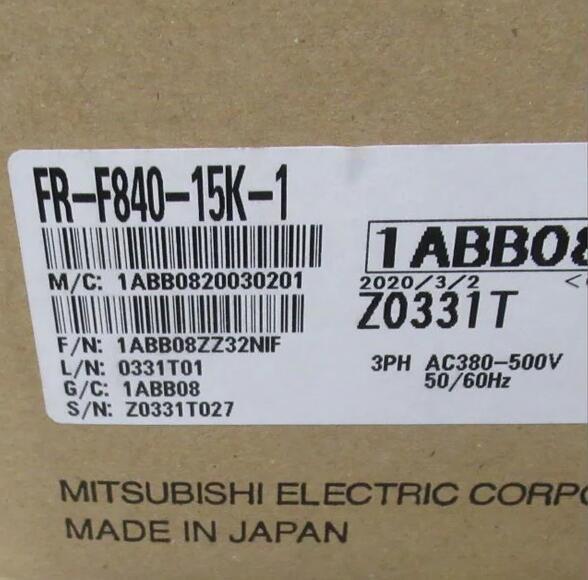 【新品未使用!MITSUBISHI/三菱電機】型番：FR-F840-15K-1 ファン・ポンプ用インバータ ミツビシ FREQROL-F800シリーズ 三相400V`6ヶ月保証_画像1