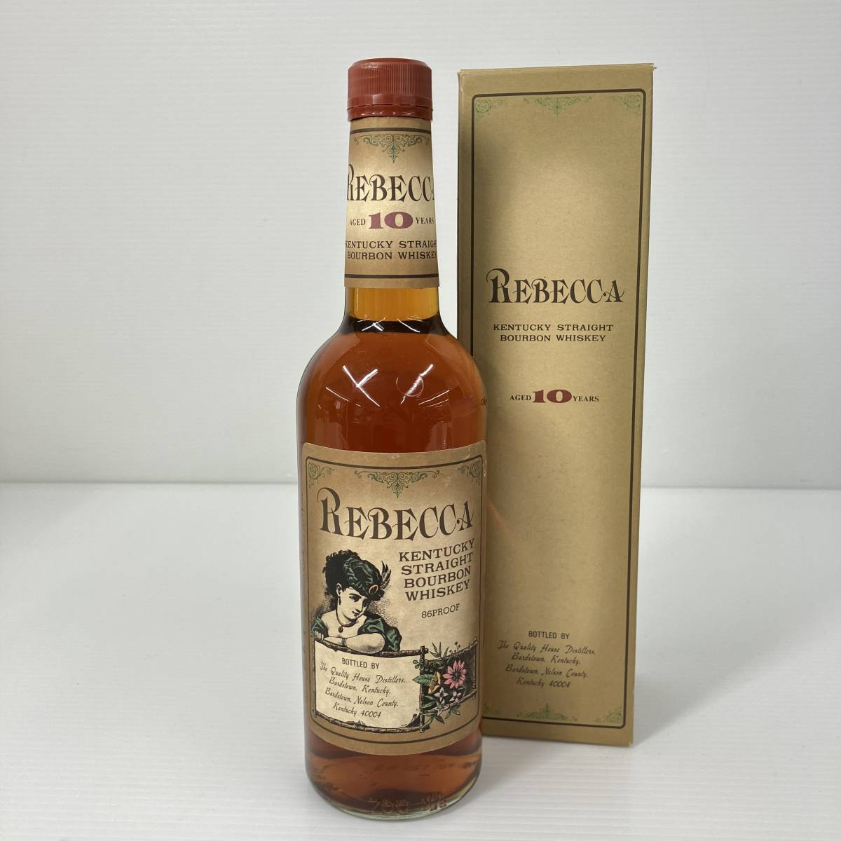 231116-002 古酒 REBECCA レベッカ 10年 バーボンウイスキー 700ml 43％ 未開栓 箱付_画像1